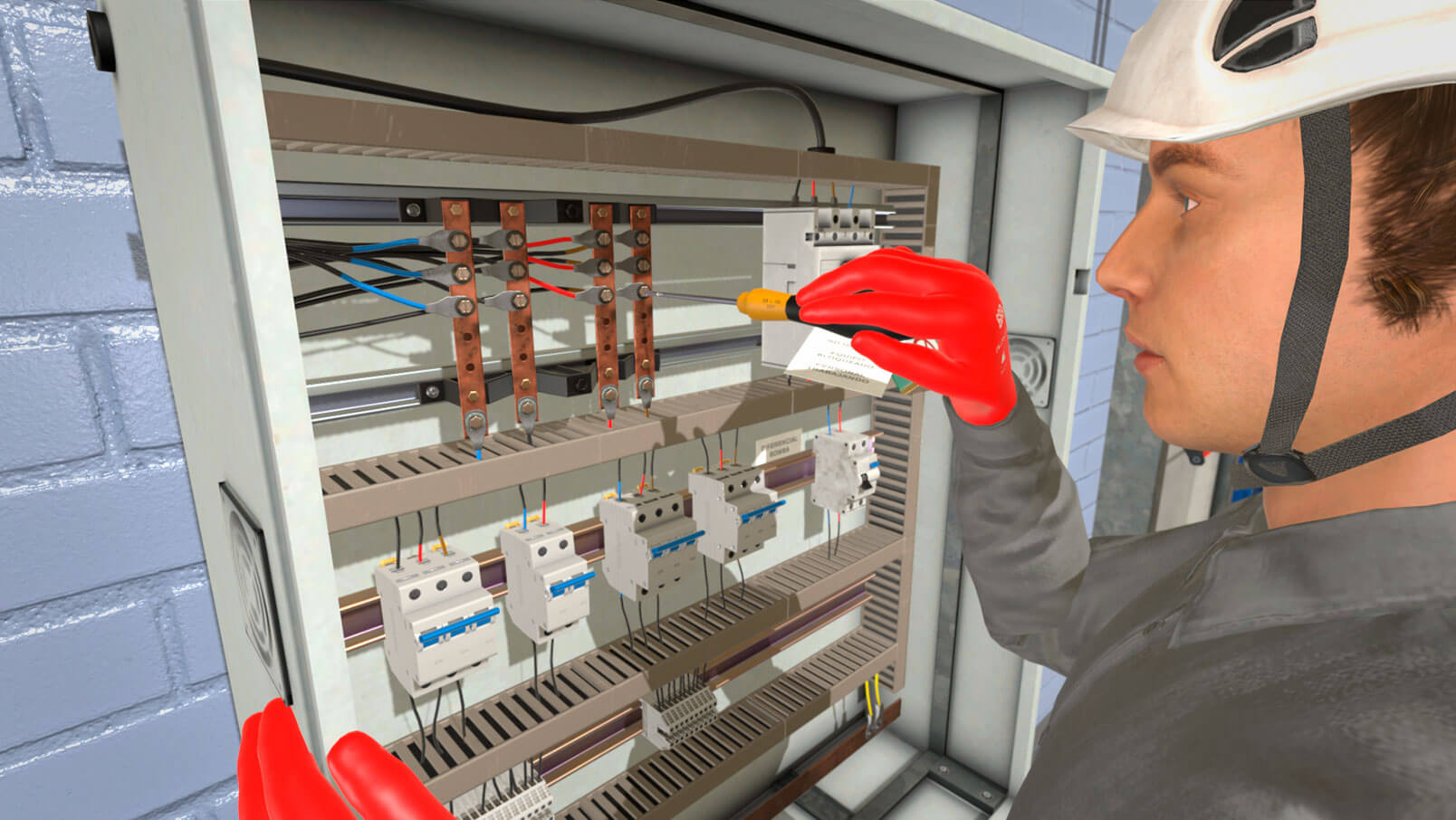 Nebezpečí úrazu elektrickým proudem - VR školení