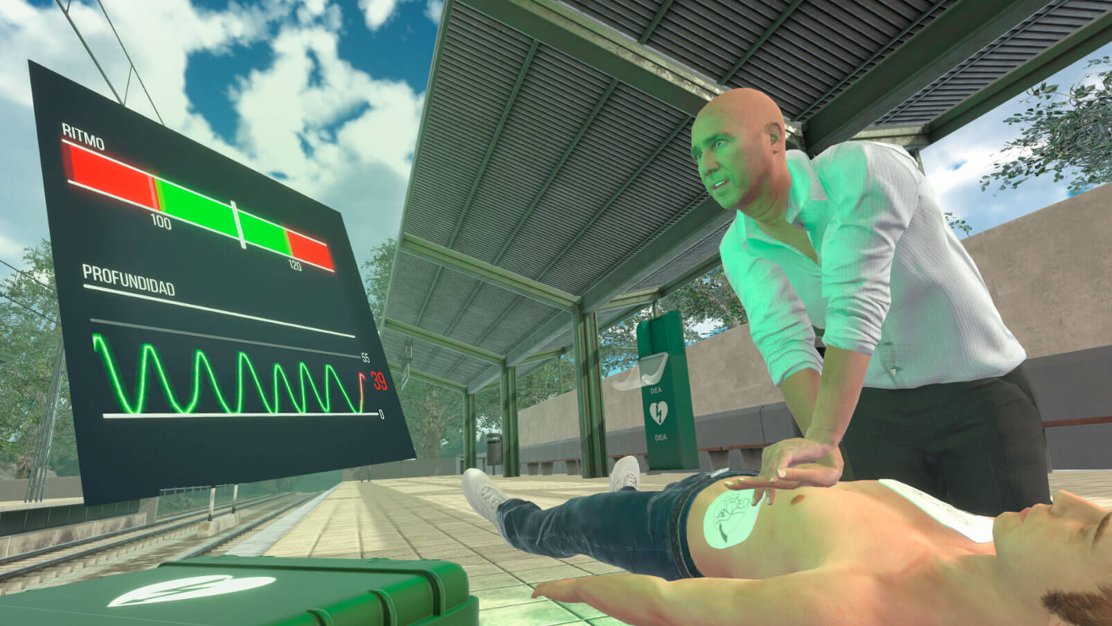 Kardiopulmonální resuscitace - VR školení