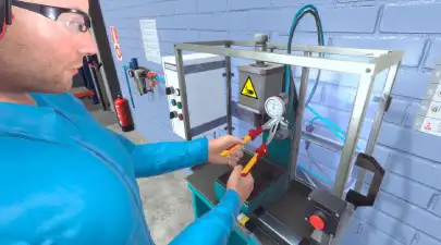 LOTO - VR školení Pneumatický zámek