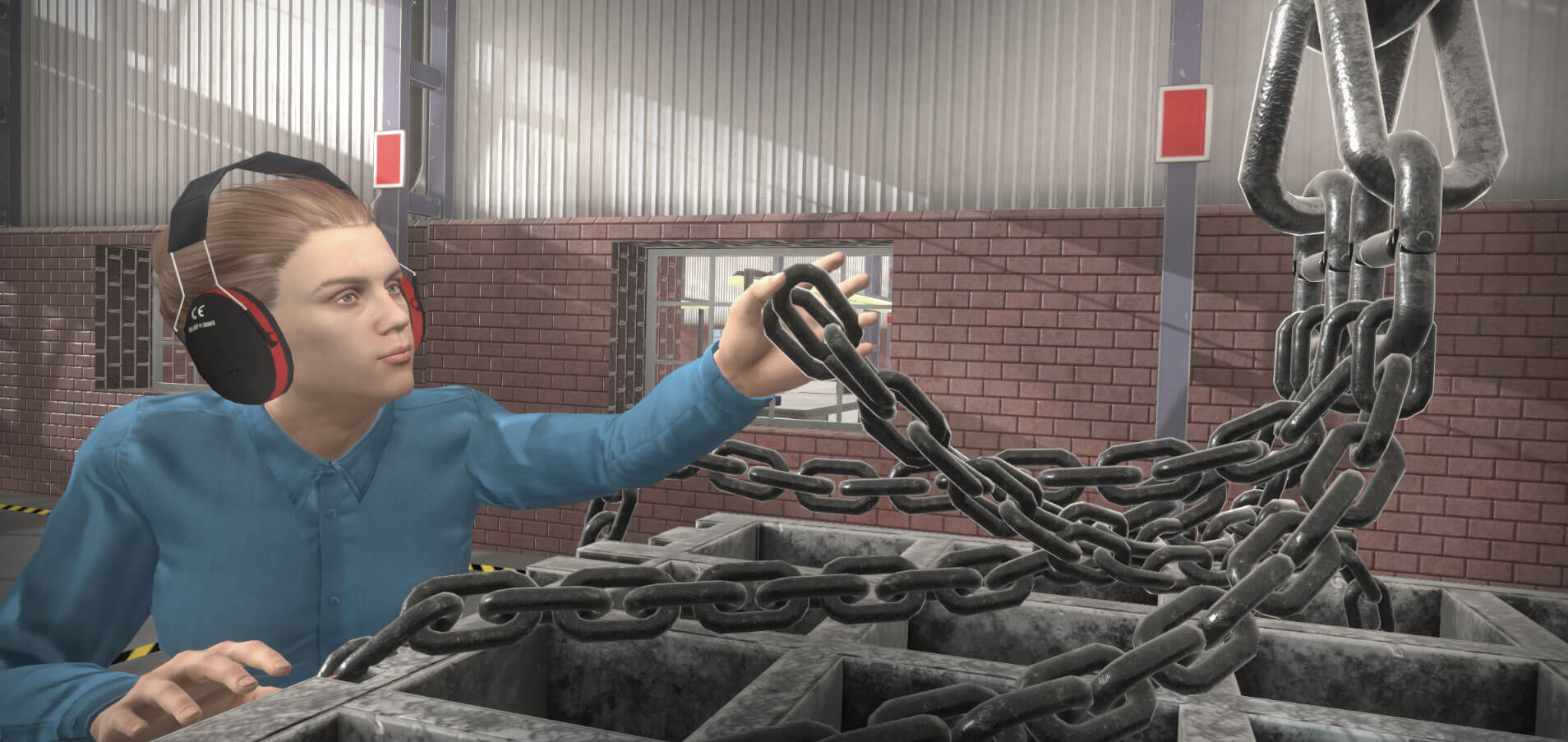 Mostový jeřáb - VR školení