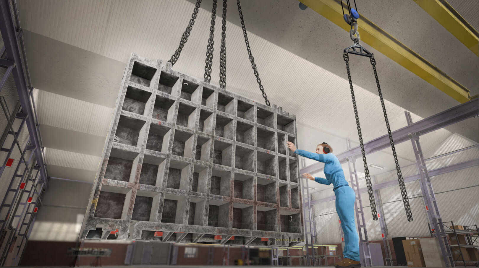 Mostový jeřáb - VR školení