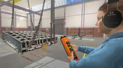 Mostový jeřáb - VR školení