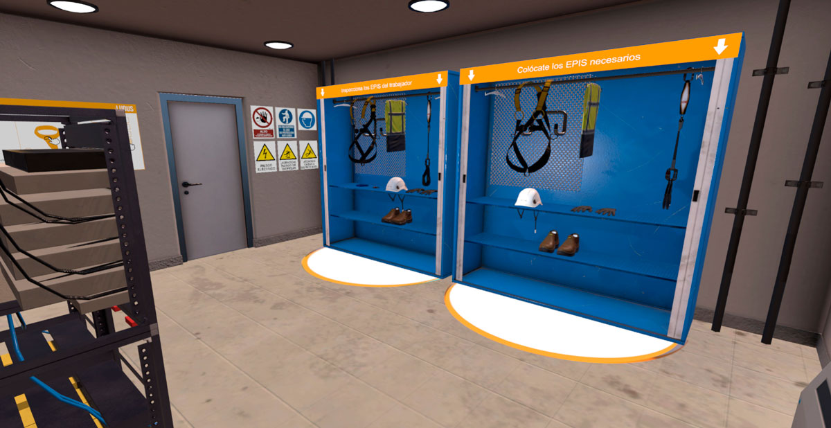 Práce ve výškách - VR školení