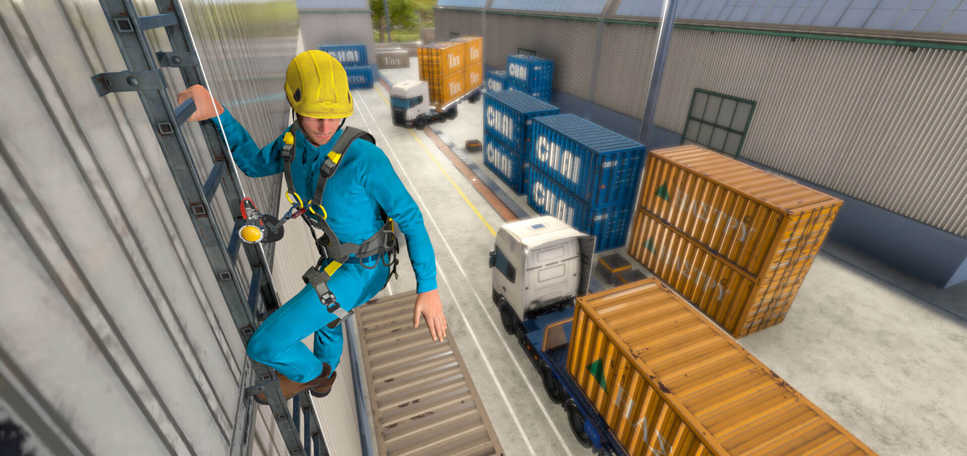 Prevence pádu - VR školení