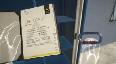 Prevence proti pádu - VR školení