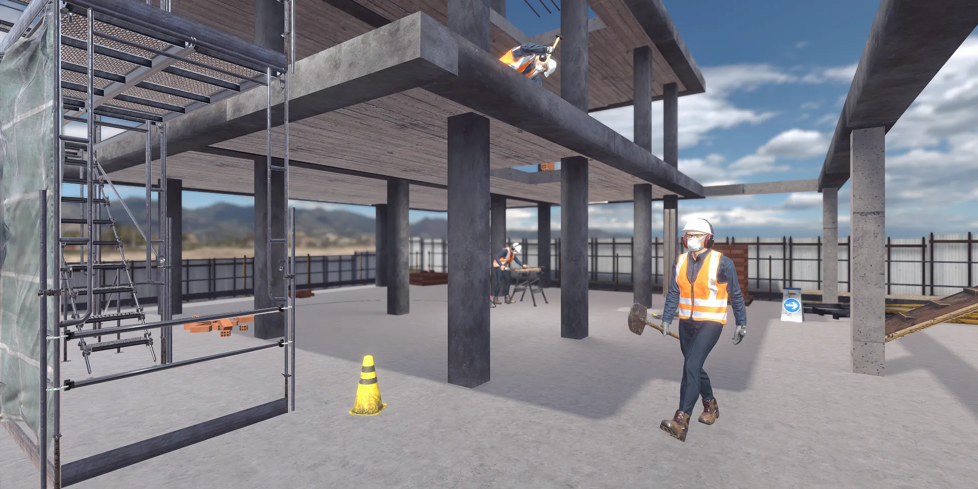 BOZP ve stavebnictví - VR školení