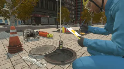 Bezpečnost ve stísněných prostorech - VR školení