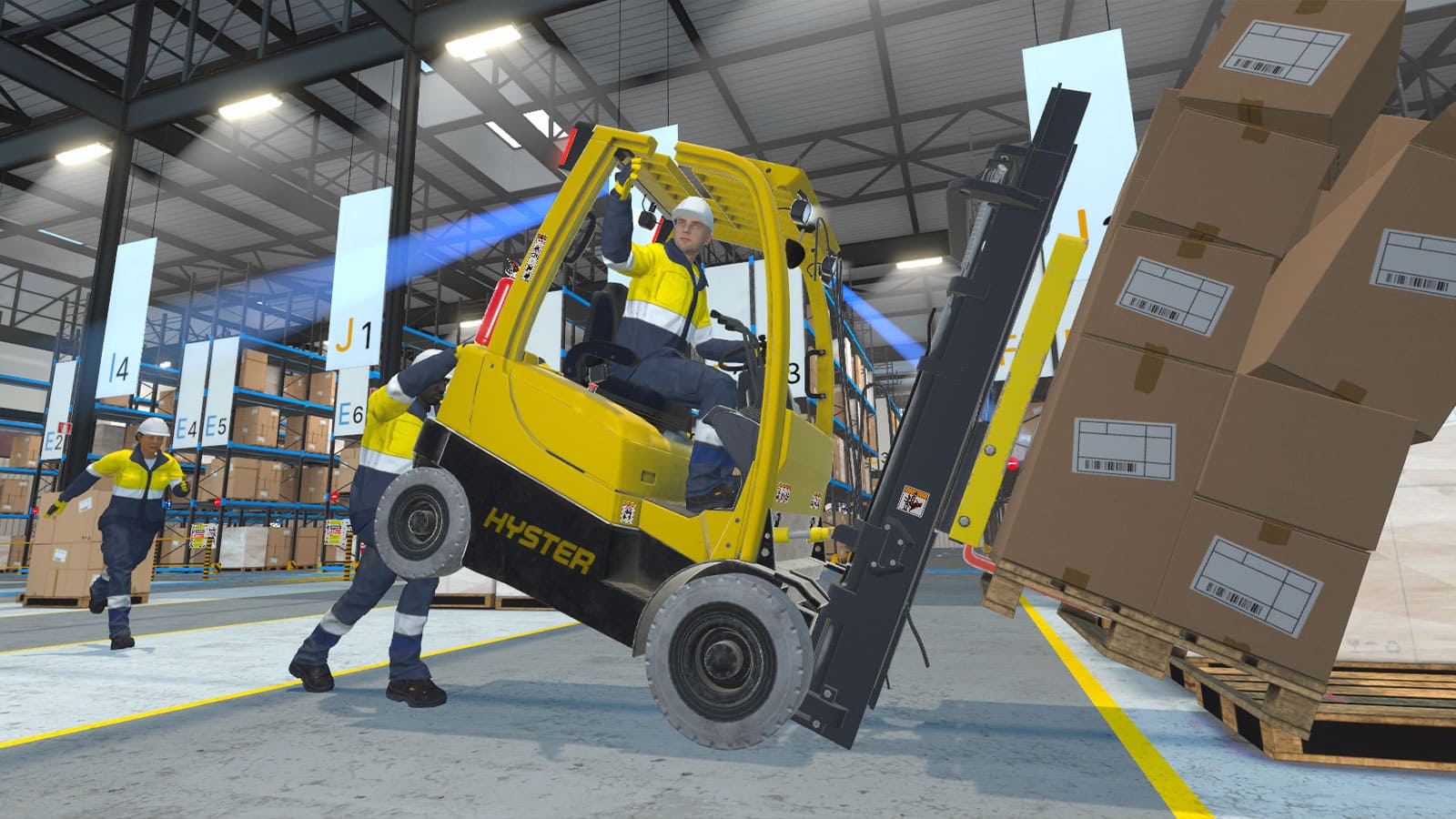 Vysokozdvižný vozík - VR školení