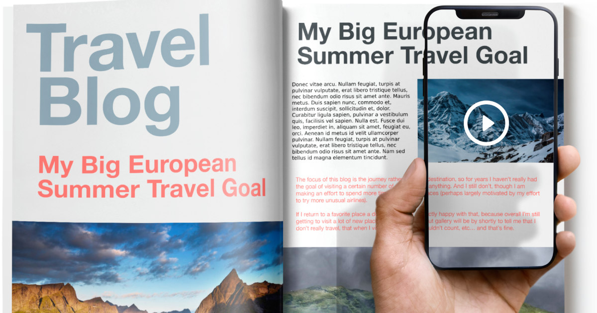 Augmented Reality As A Digital Extension Of Printed Manner