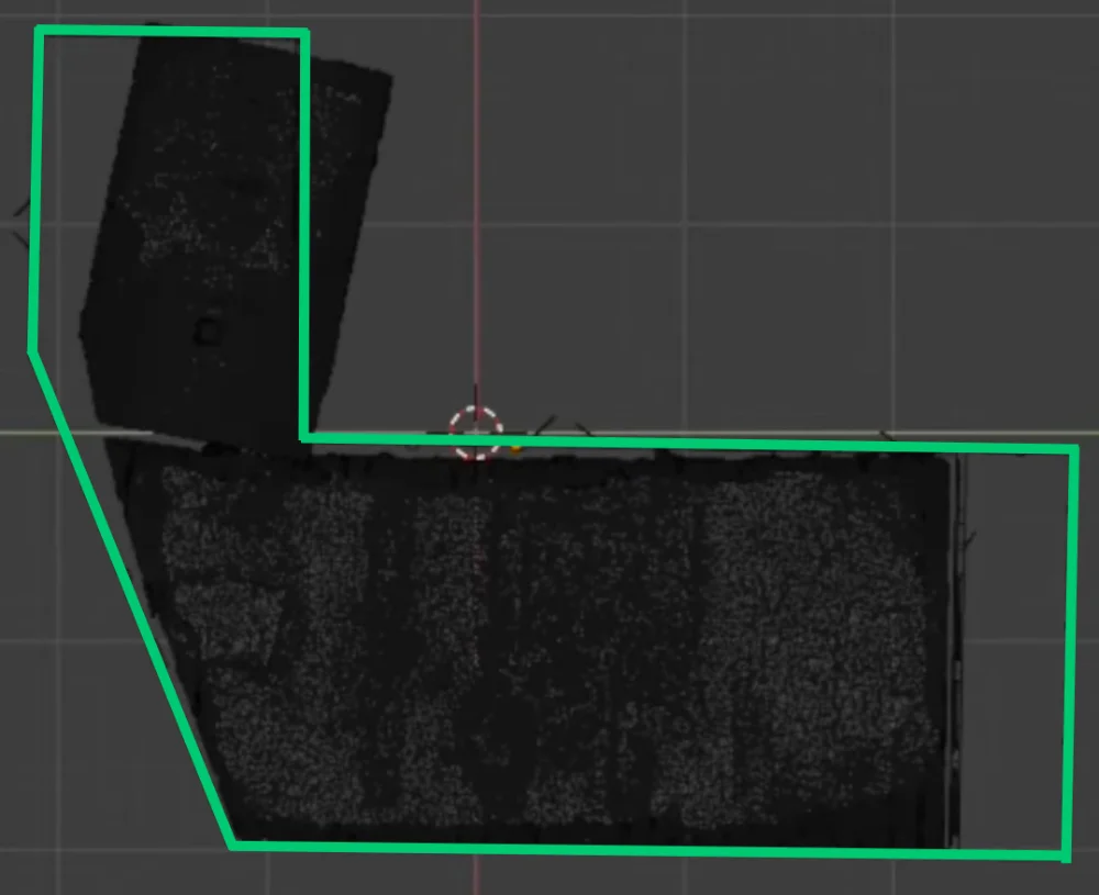 Továrna 30x40 m - sken vs skutečnost