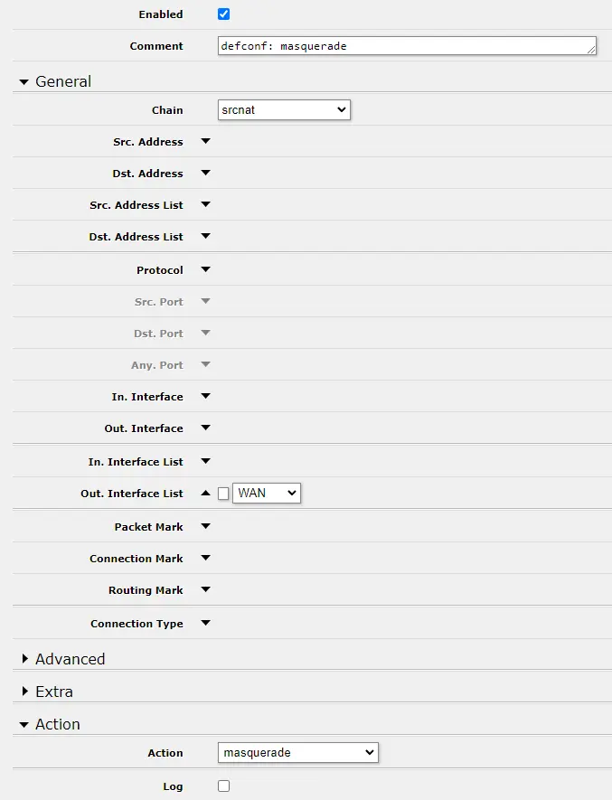 Quick Set - local network setting