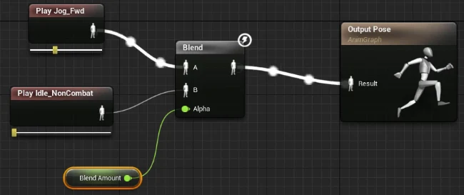 Blend 2 Animations in Animation Blueprint