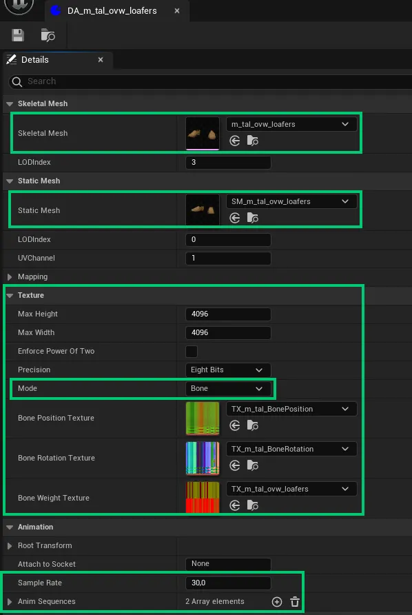 AnimToTexture DataAsset