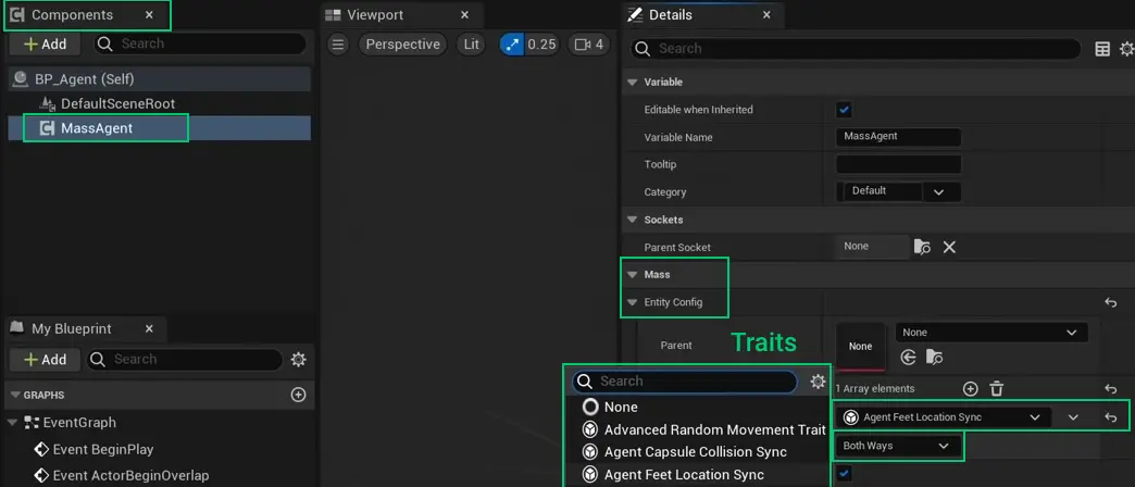 Mass Agent Component
