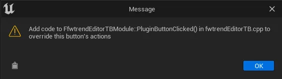 Default message on pressing that button